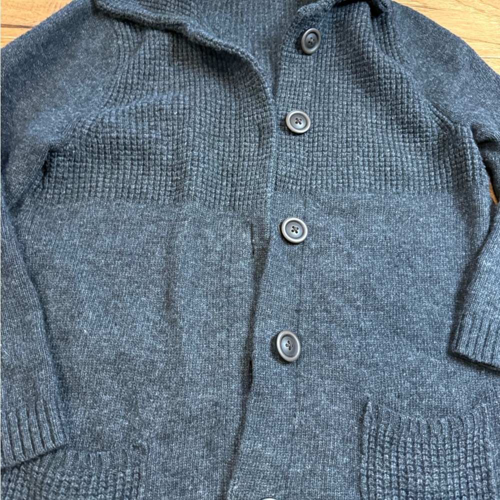 Jjill women’s wool blend Gray Button-Up Sweater size large - Picture 3 of 6